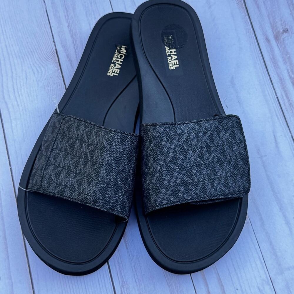 Michael Kors Women’s Secure Strap Slide Sandal Sz 7 - Picture 5 of 10